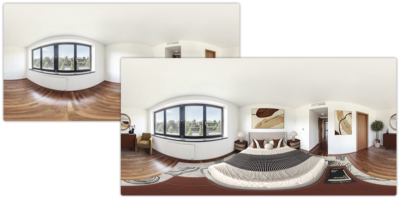360° виртуальная постановка мебели